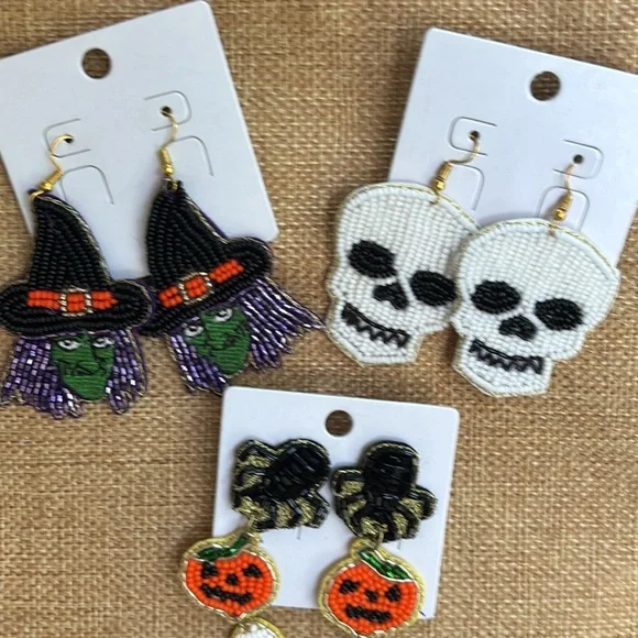 3pair Halloween Themed Earring bundle - Picture 3 of 7